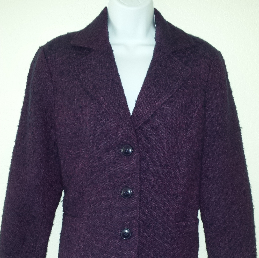 Purple Wool Coldwater Creek Blazer